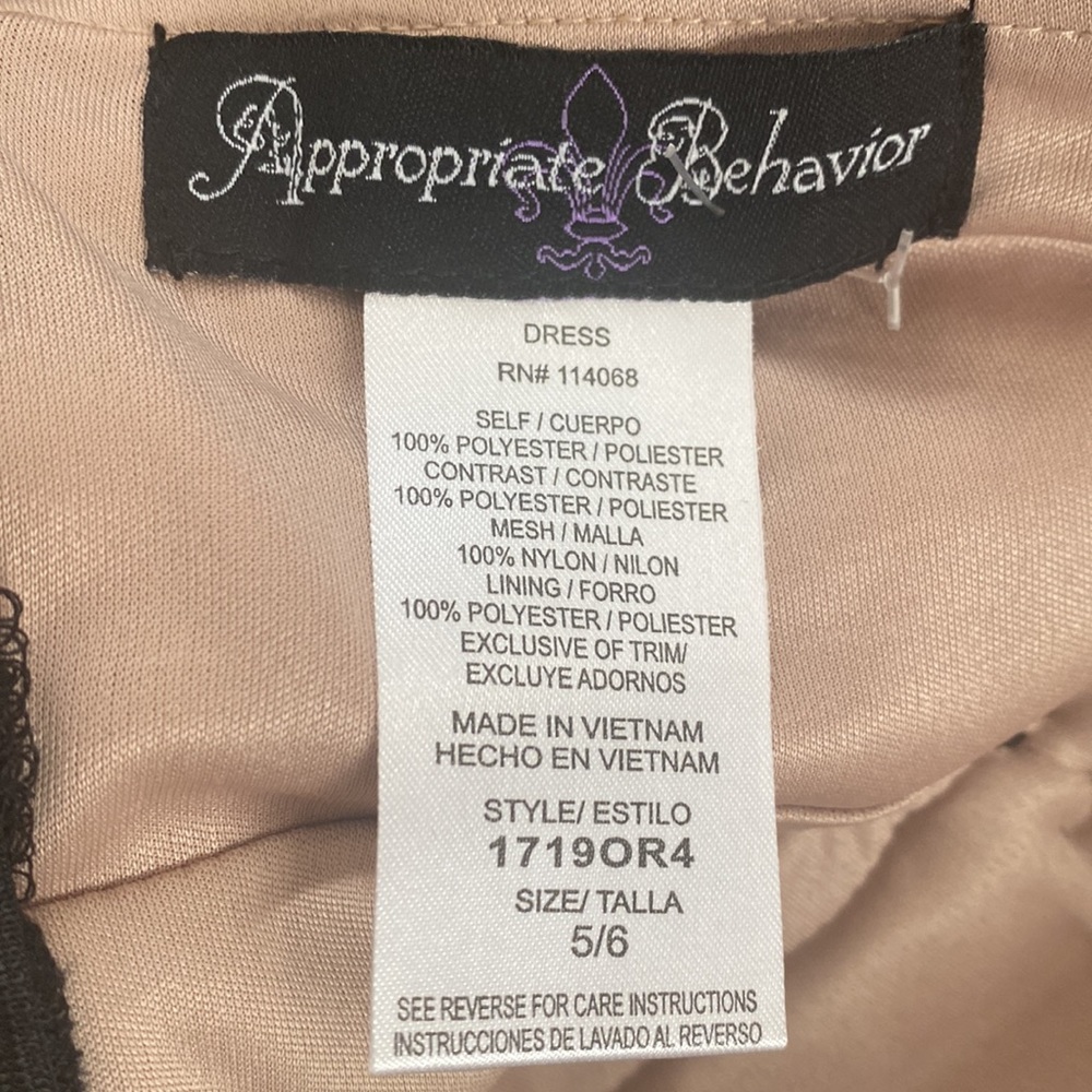 Appropriate Behavior Gorgeous Strapless Black & C… - image 4